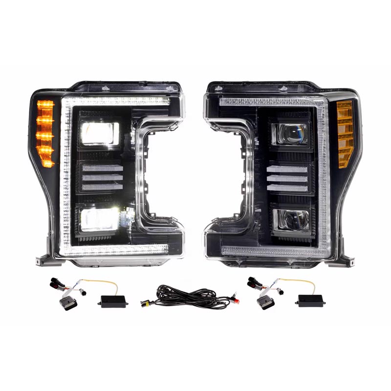 2017-2019 Powerstroke XB Hybrid LED Headlights (LF554.2)-Headlights-Morimoto-Dirty Diesel Customs