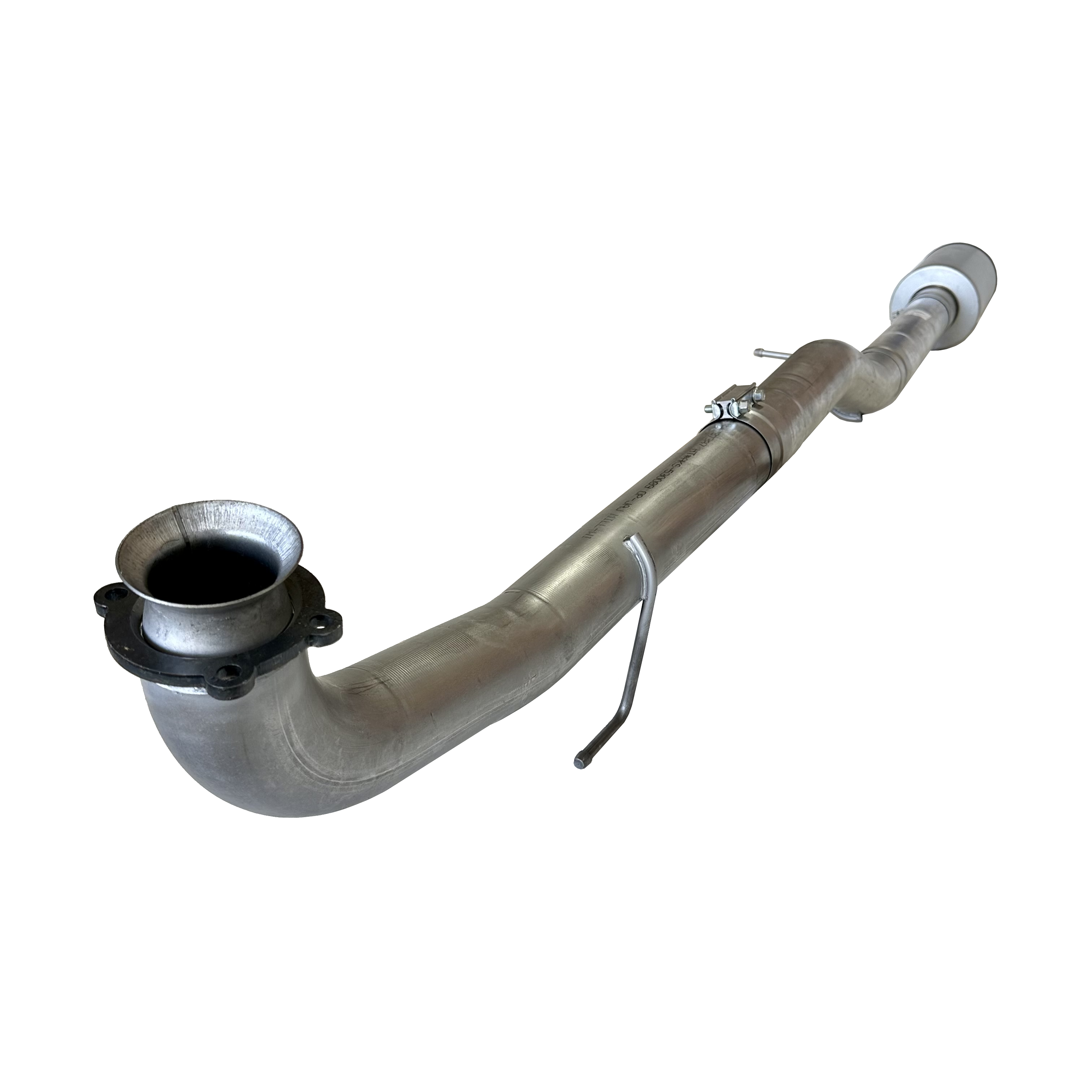 2017-2022 Duramax 4" CAT & DPF Race Pipe w/ Muffler (FLO-882M)-Delete Pipe-Flo-Pro-431031-Dirty Diesel Customs