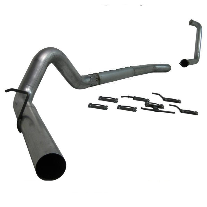 2017-2023 Duramax 4" SLM Series Downpipe Back Exhaust System w/ Muffler (C6056SLM)-Downpipe Back Exhaust System-P1 Performance Products-C6056SLM-Dirty Diesel Customs