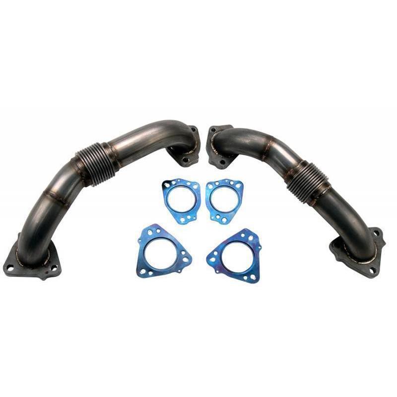 2017-2024 Duramax 2" Stainless Up Pipe Kit (WCF100624)-Up-Pipes-Wehrli Custom Fabrication-Dirty Diesel Customs