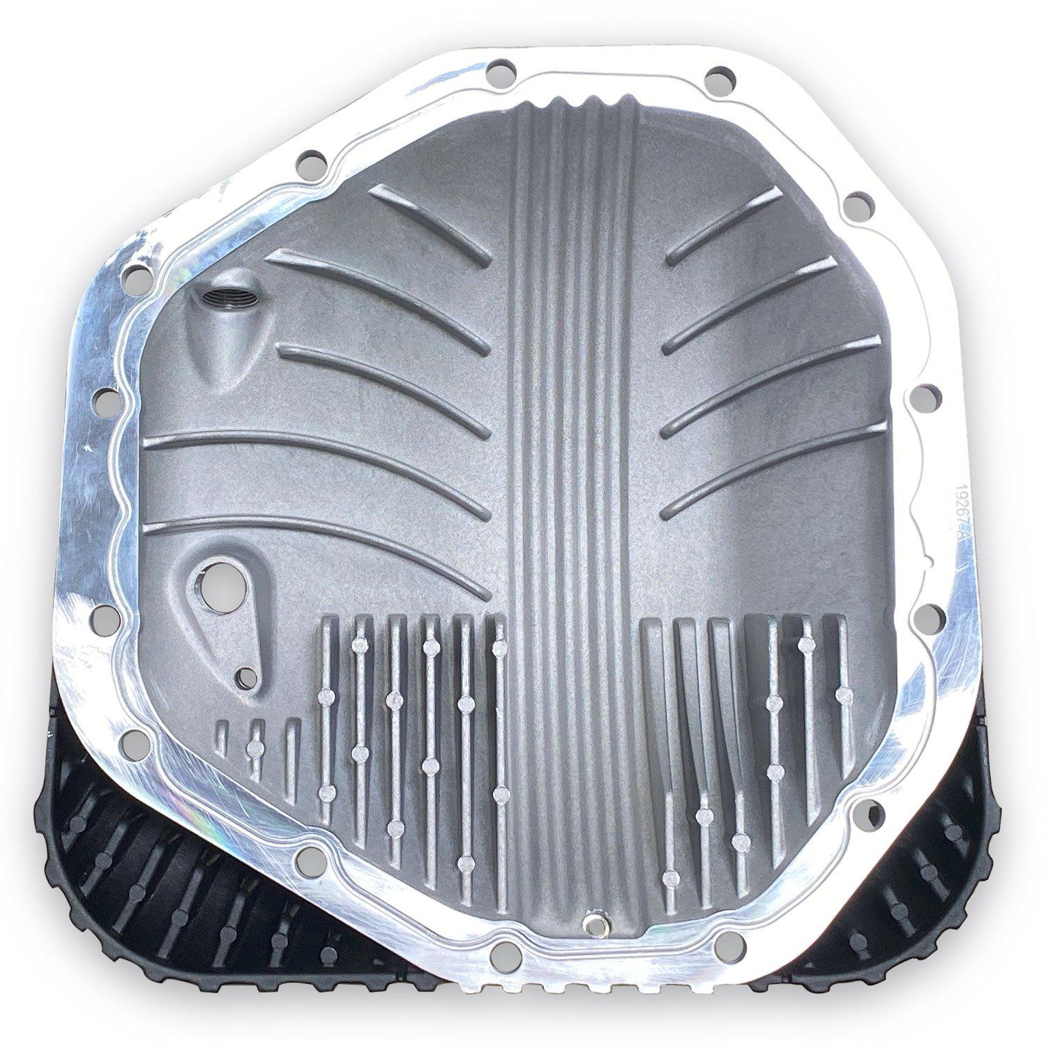 2017+ Powerstroke Ram Air Satin Black Black Differential Cover (19280)-Differential Cover-Banks Power-Dirty Diesel Customs