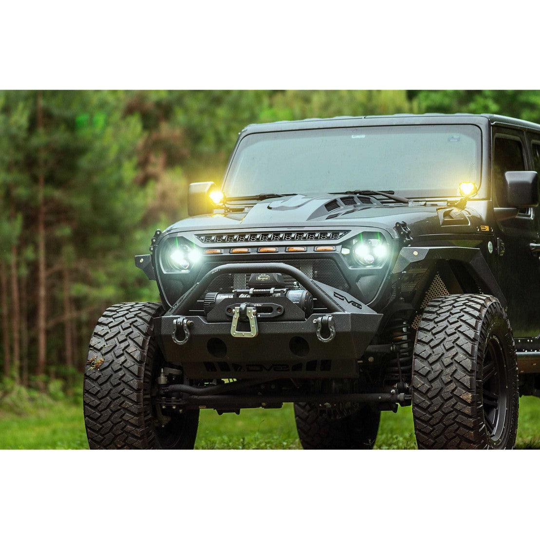 2018-2023 Ecodiesel Wrangler JL/Gladiator JT Sealed 7 Headlights (LF518)-Headlights-Morimoto-Dirty Diesel Customs