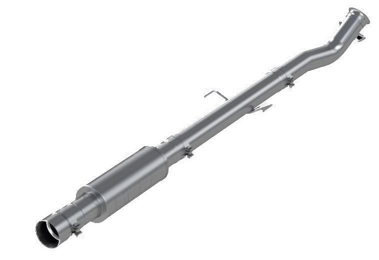 2019-2022 Cummins 4" Race Pipe w/ Muffler (CDAL448)-Delete Pipe-P1 Performance Products-Dirty Diesel Customs