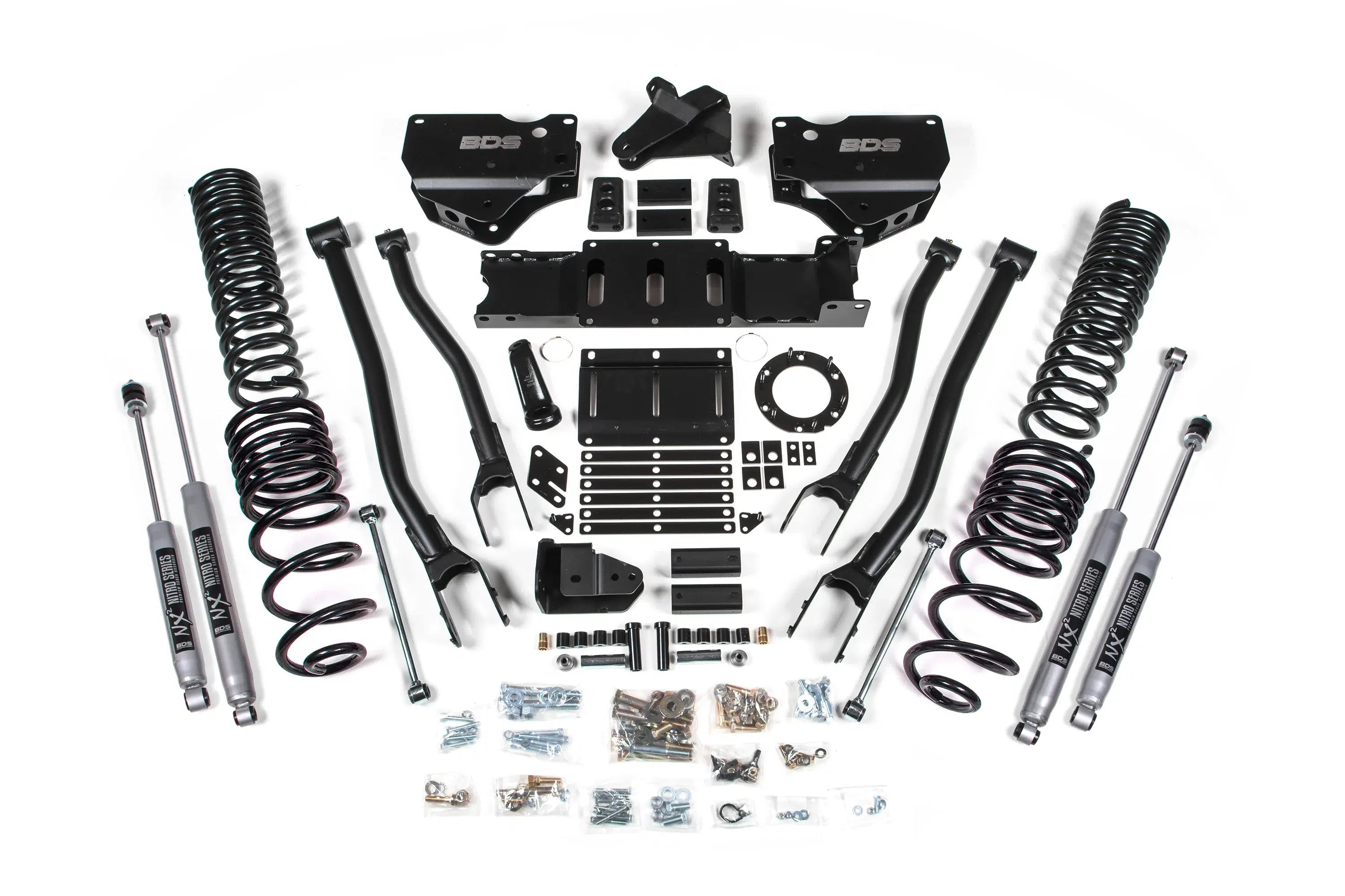 2019-2024 Cummins 2500 4WD 4" 4-Link Lift Kit (BDS1674H)-Lift Kit-BDS-Dirty Diesel Customs