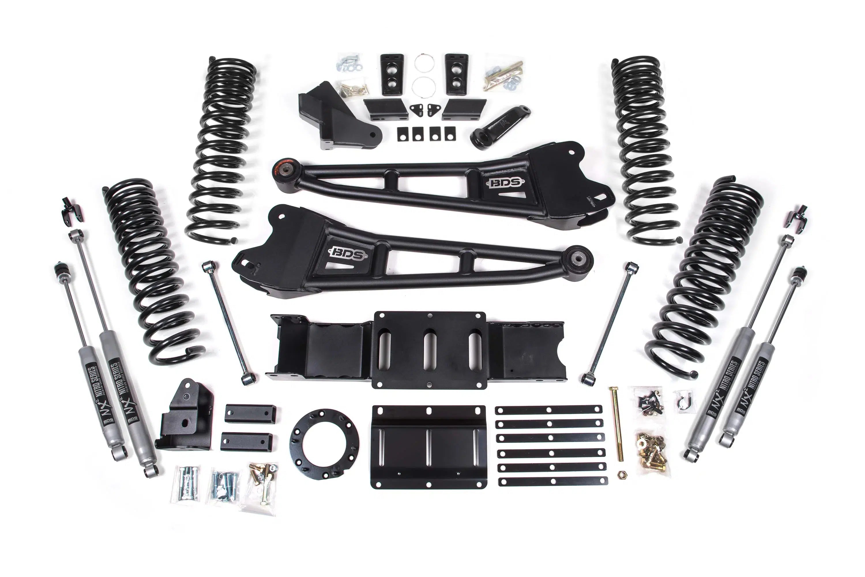 2019-2024 Cummins 2500 6" Radius Arm Lift Kit - NX2 Shocks (BDS1680H)-Lift Kit-BDS-Dirty Diesel Customs