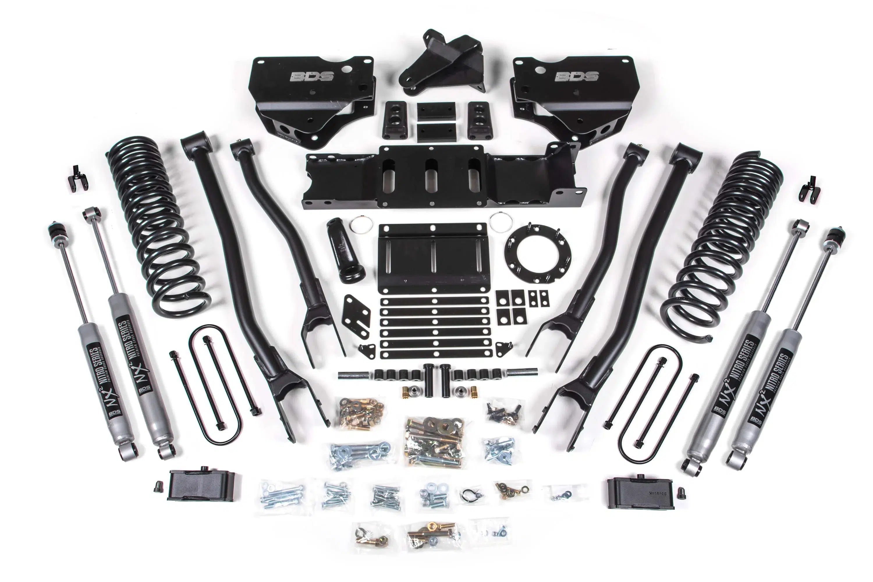 2019-2024 Cummins 3500 4WD 4" 4-Link Lift Kit (BDS1666H)-Lift Kit-BDS-Dirty Diesel Customs