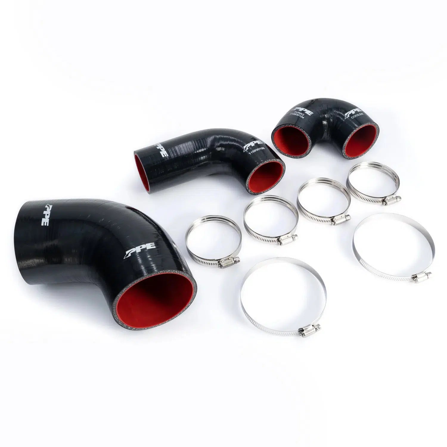 2019-2024 Duramax Performance Silicone Intake & Intercooler Hose Kit (115930100)-Intercooler Hose Kit-PPE-Dirty Diesel Customs