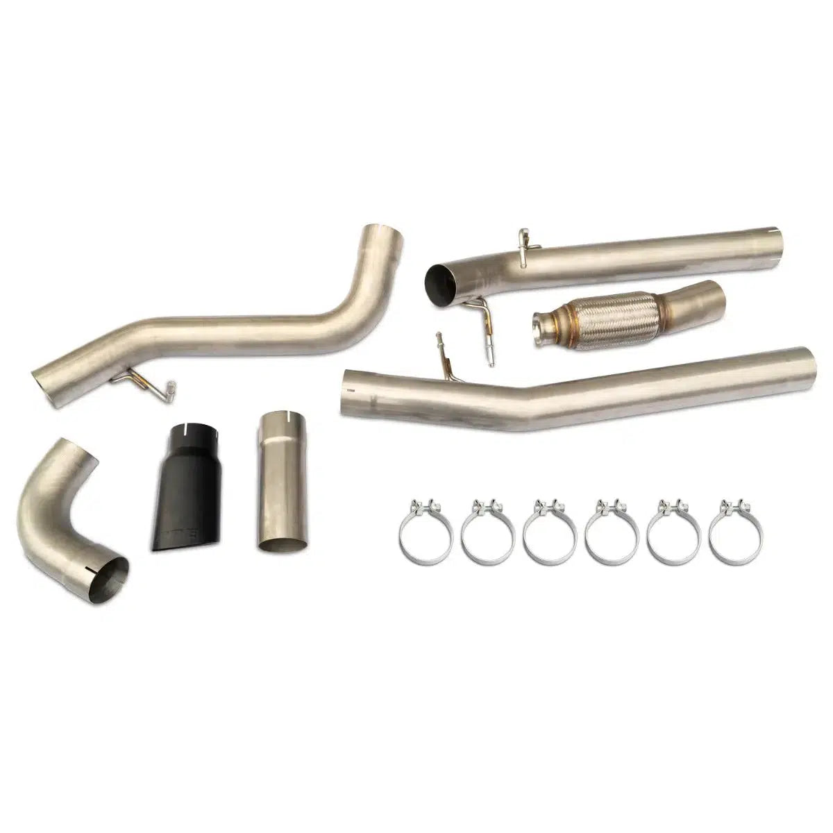 2020-2022 3.0L Duramax 4" Cat-Back Single Tip Exhaust System 304 SS (117053020)-Exhaust System Kit-PPE-Dirty Diesel Customs