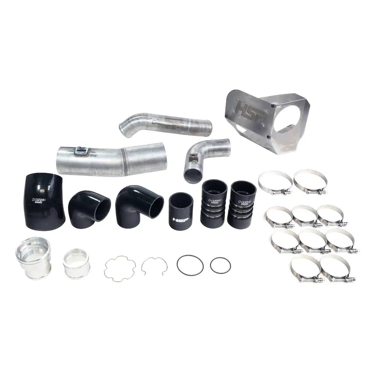 2020-2022 Powerstroke Intake & Intercooler Bundle Kit (HSP-P-493-3-HSP)-Intercooler Kit-HSP Diesel-HSP-P-493-3-HSP-RAW-Dirty Diesel Customs