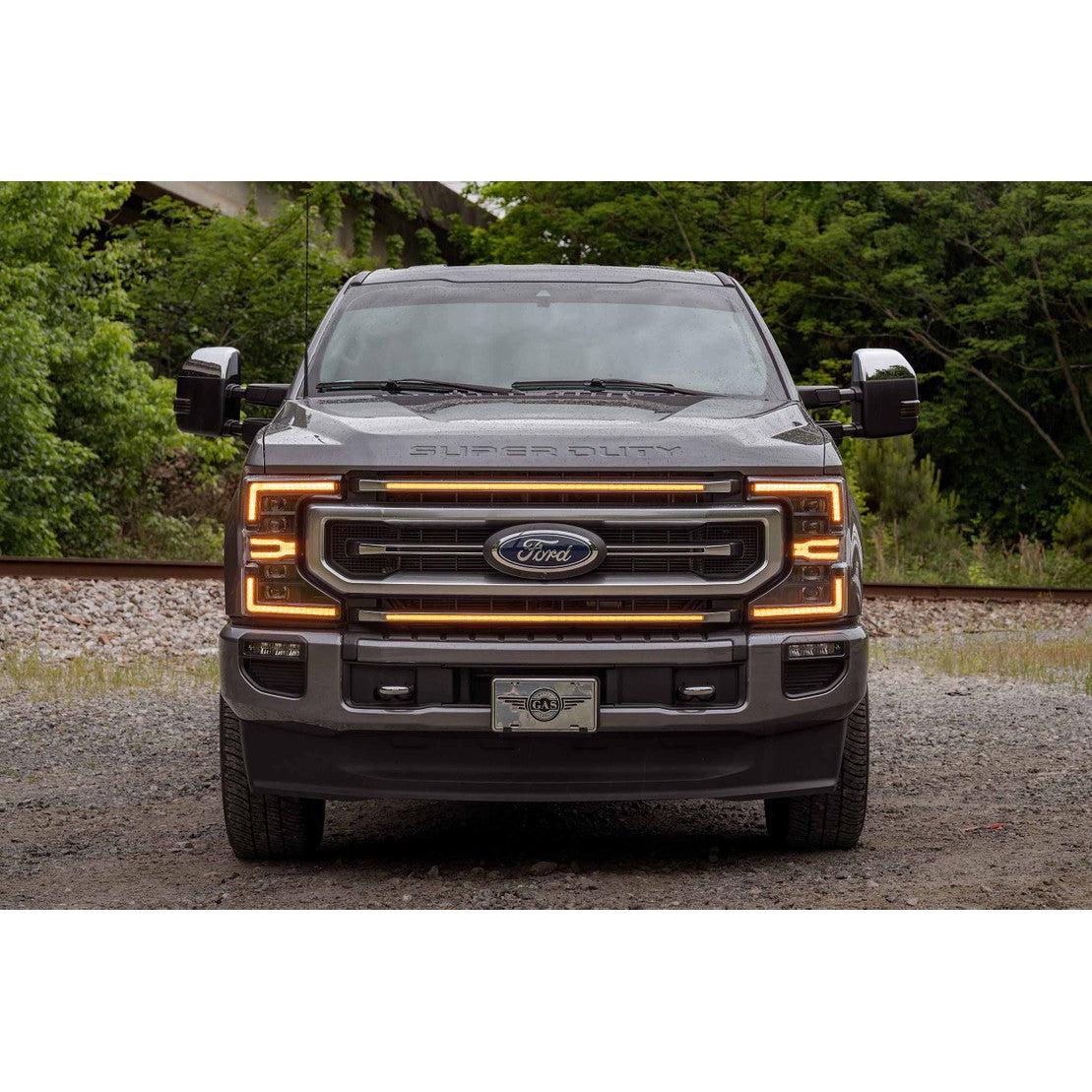 2020-2022 Powerstroke XBG LED DRL Grille (XBG10)-LED Grille-Morimoto-Dirty Diesel Customs