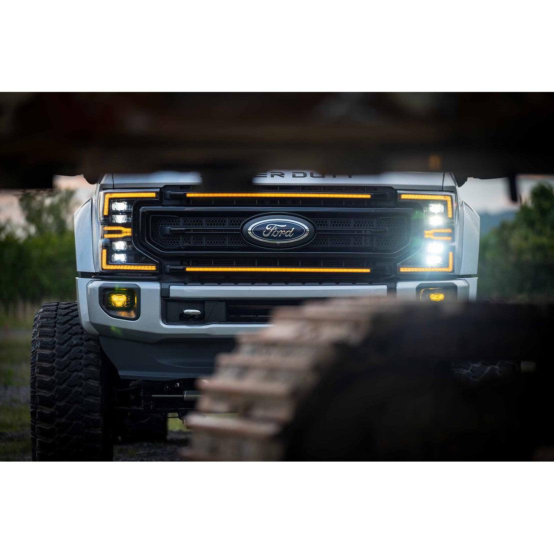 2020-2022 Powerstroke XBG LED DRL Grille (XBG10)-LED Grille-Morimoto-Dirty Diesel Customs