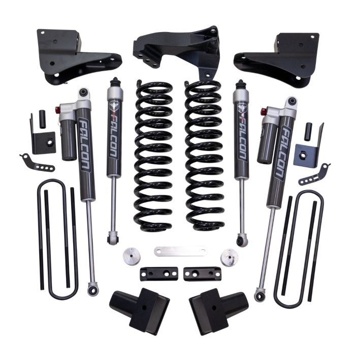 2023-2024 Powerstroke 4" Coil Spring Suspension System W/ Falcon 2.1 Shocks (63-23440)-Suspension Components-ReadyLift-63-23440-Dirty Diesel Customs