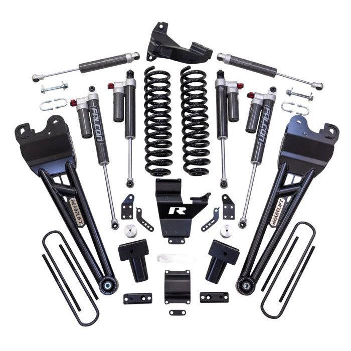 2023-2024 Powerstroke 4" Coil Spring Suspension System W/ Falcon Max3.3 Shocks & Radius Arms (43-23440)-Suspension Components-ReadyLift-43-23440-Dirty Diesel Customs