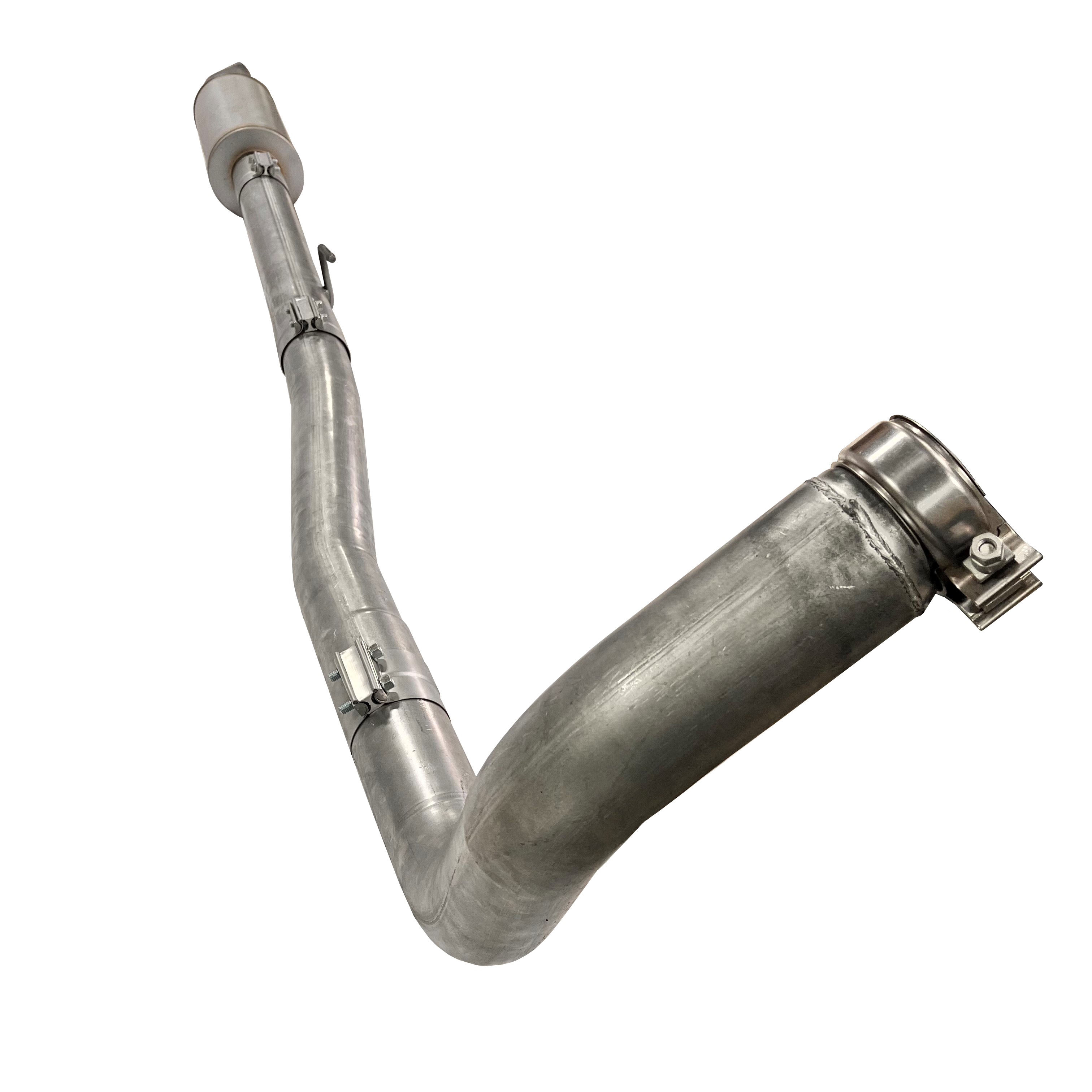 2023-2024 Powerstroke 4" Turbo Back Race Pipe w/ Muffler (421041)-Delete Pipe-Flo-Pro-Dirty Diesel Customs