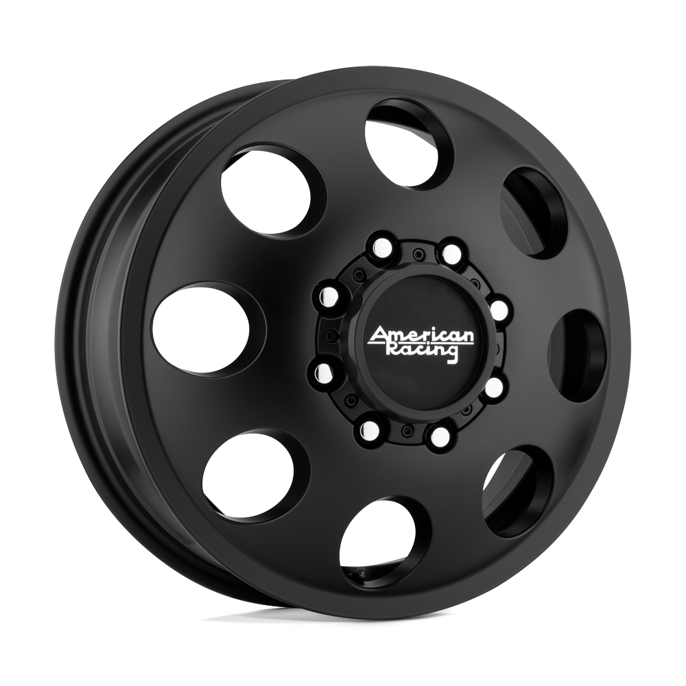 American Racing Front AR204 BAJA DUALLY - Satin Black-Wheels-American Racing-AR204660807111-Dirty Diesel Customs