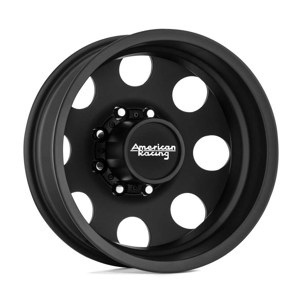 American Racing Rear AR204 BAJA DUALLY - Satin Black-Wheels-American Racing-AR204660807134N-Dirty Diesel Customs