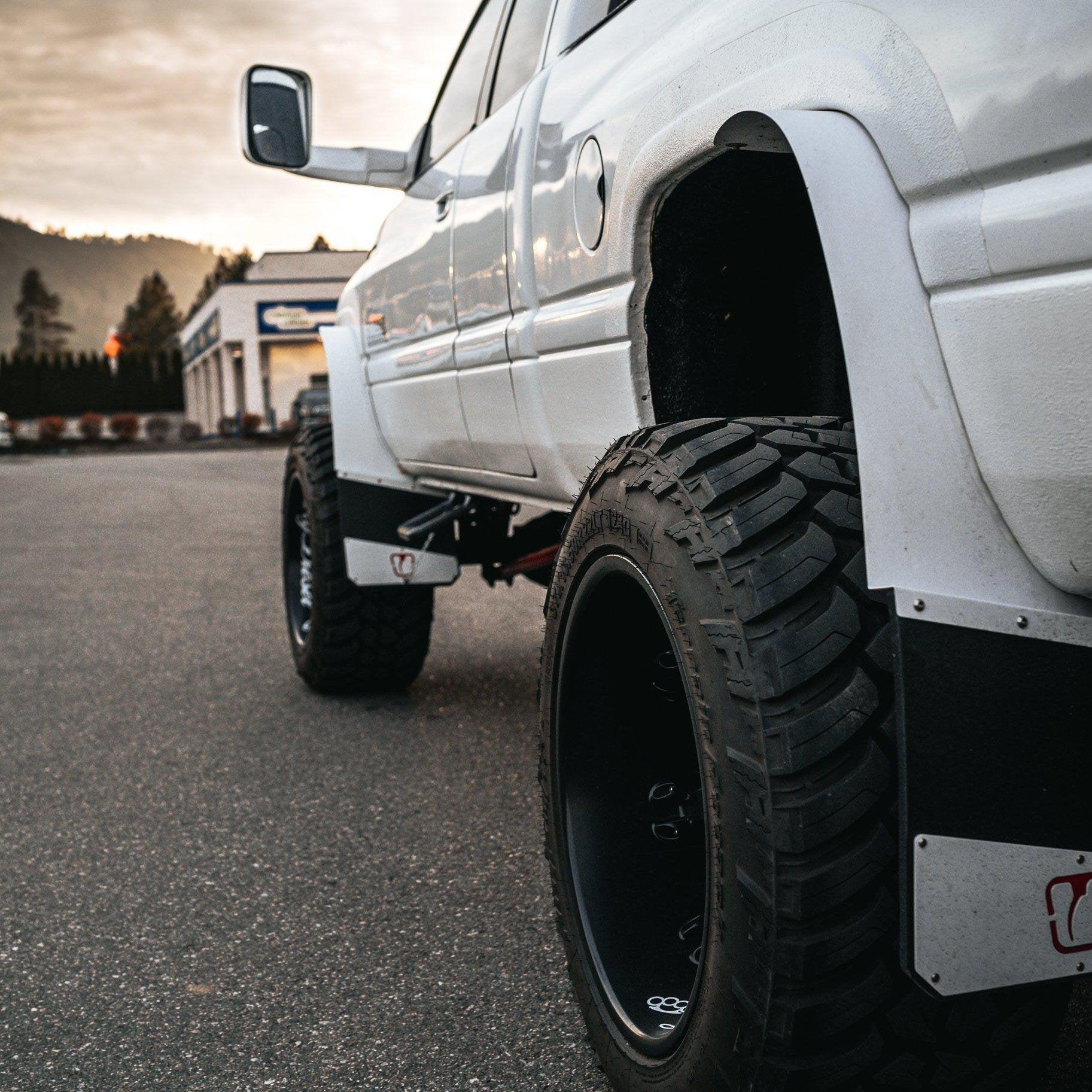 DIRTY Dually Long John Mud Flaps-Mud Flap-Trigger Industries-Dirty Diesel Customs