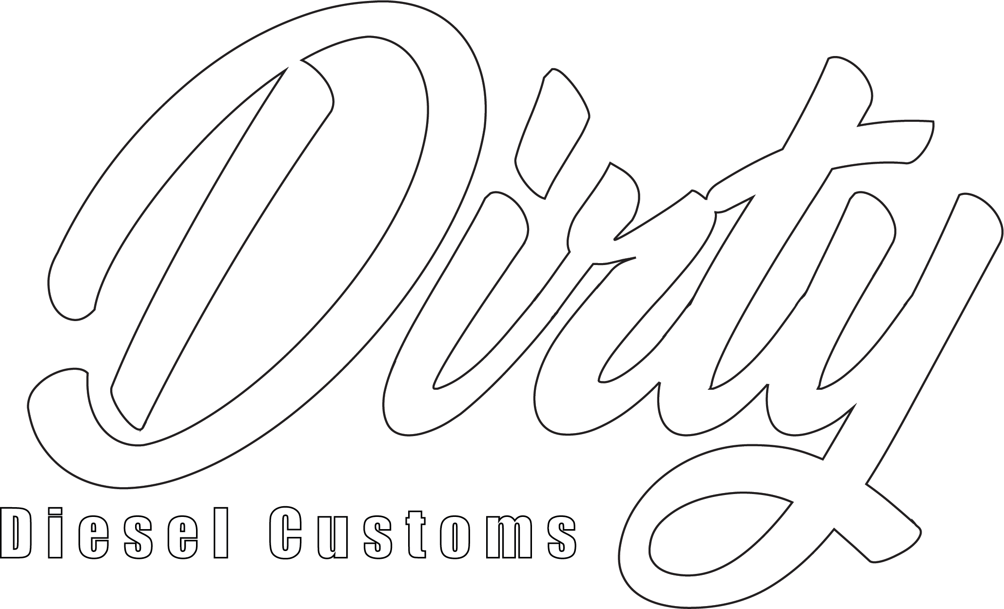 Dirty Diesel Decals-Sticker-Dirty Diesel Customs-Dirty Diesel Customs