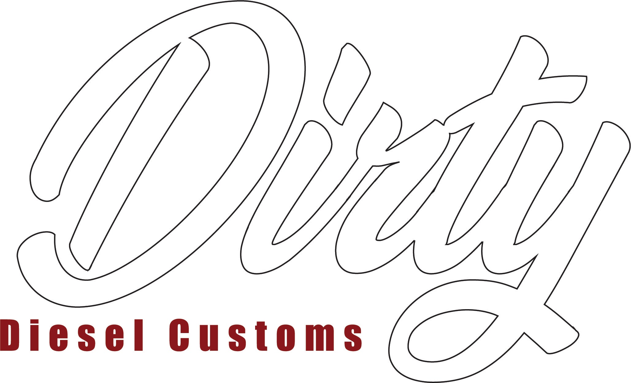 Dirty Diesel Decals-Sticker-Dirty Diesel Customs-Decal-Classic-Large-Canadian-Dirty Diesel Customs