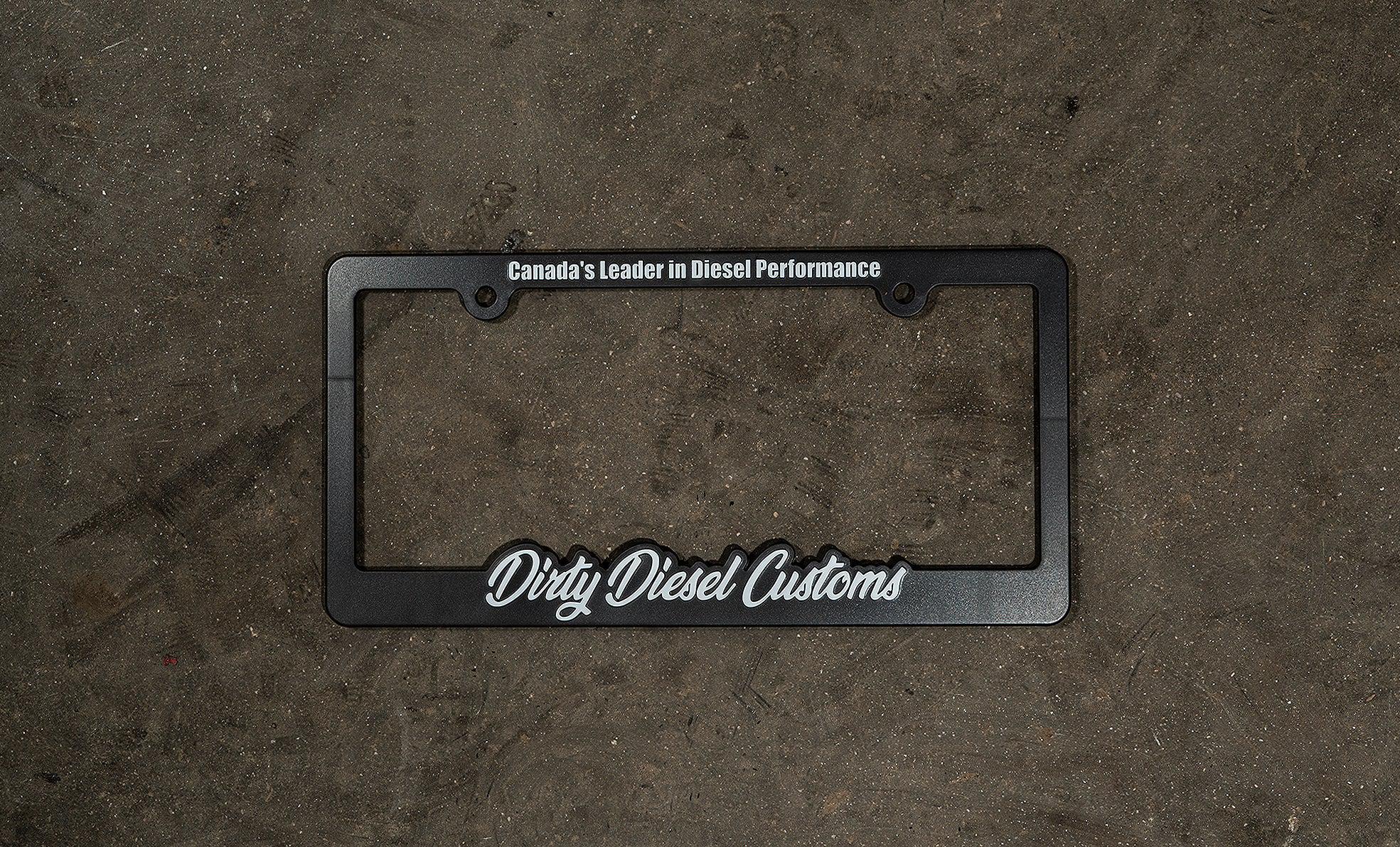 Dirty Diesel License Plate Frame-License Plate Frame-Dirty Diesel Customs-Dirty Diesel Customs