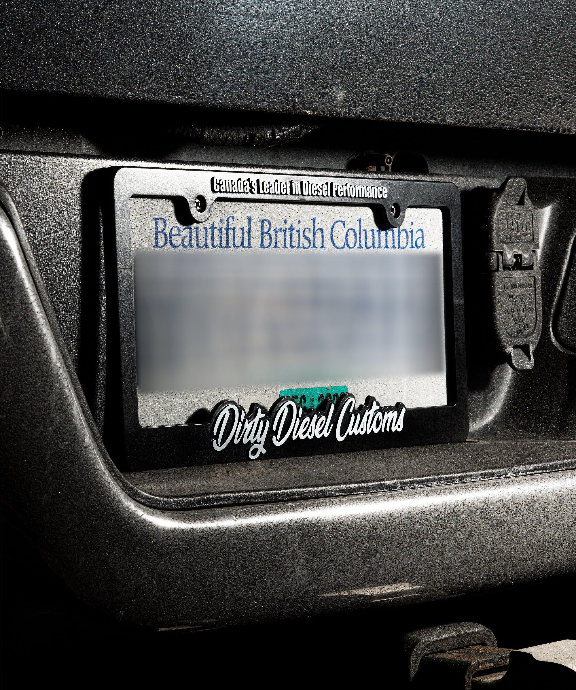 Dirty Diesel License Plate Frame-License Plate Frame-Dirty Diesel Customs-Dirty Diesel Customs