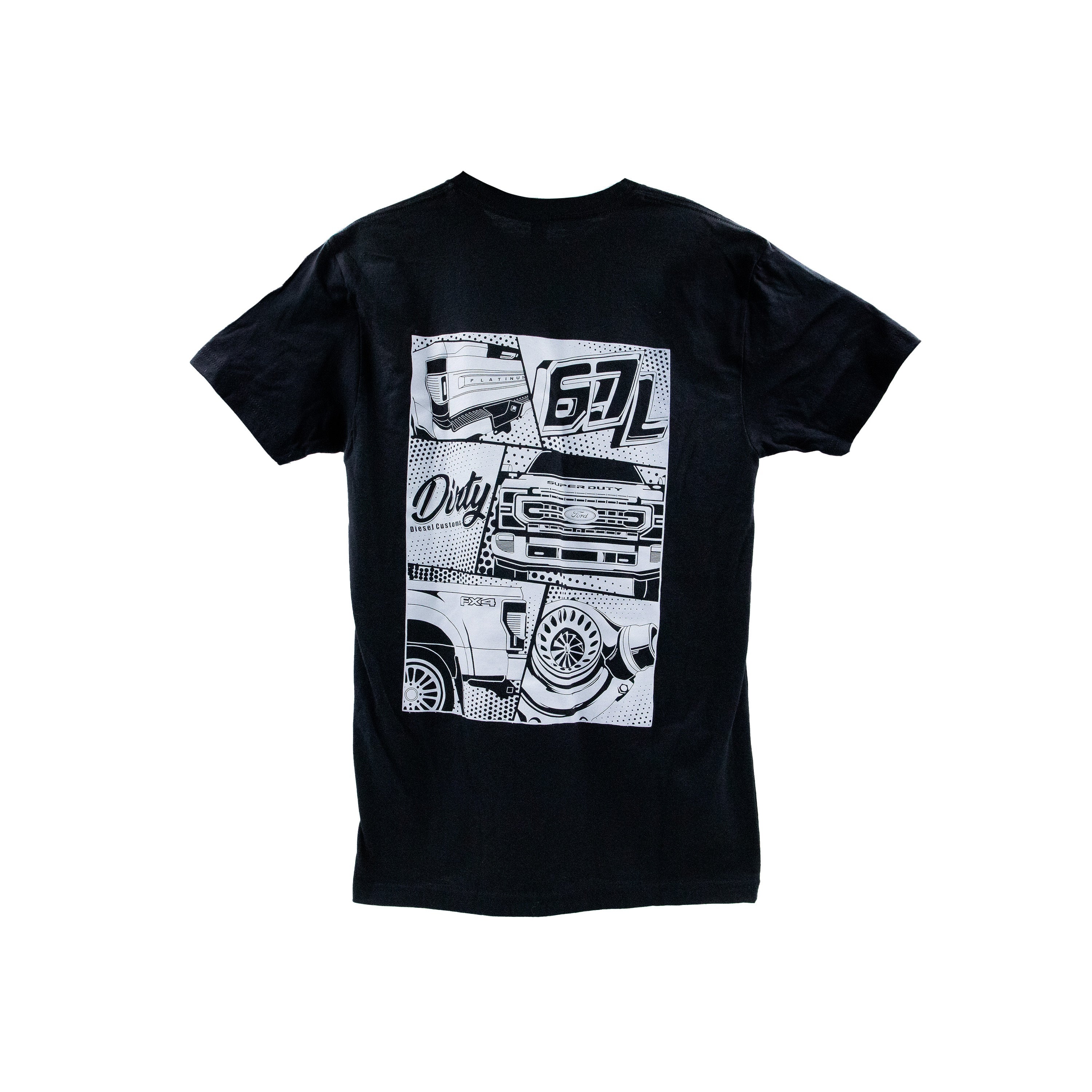 Dirty Diesel Powerstroke Graphic Tee-T-Shirt-Dirty Diesel Customs-DDC-67-Powerstroke-S-Black-Dirty Diesel Customs