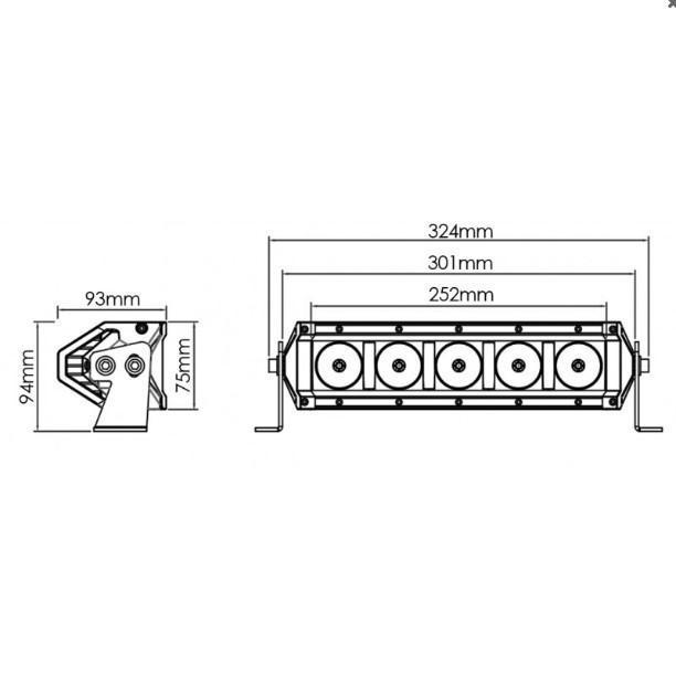 *Discontinued* 10" Heated LED Light Bar - w/ Harness (10-20184)-Light Bar-Speed Demon-Dirty Diesel Customs