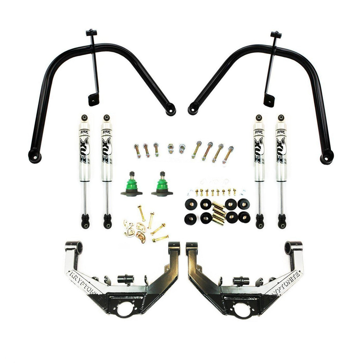 *Discontinued* 2001-2010 Duramax KRYPTONITE Dual Shock Hoop Package w/ Stage 2 Control Arms (10KRSHP)-Upper Control Arms-KRYPTONITE-Dirty Diesel Customs