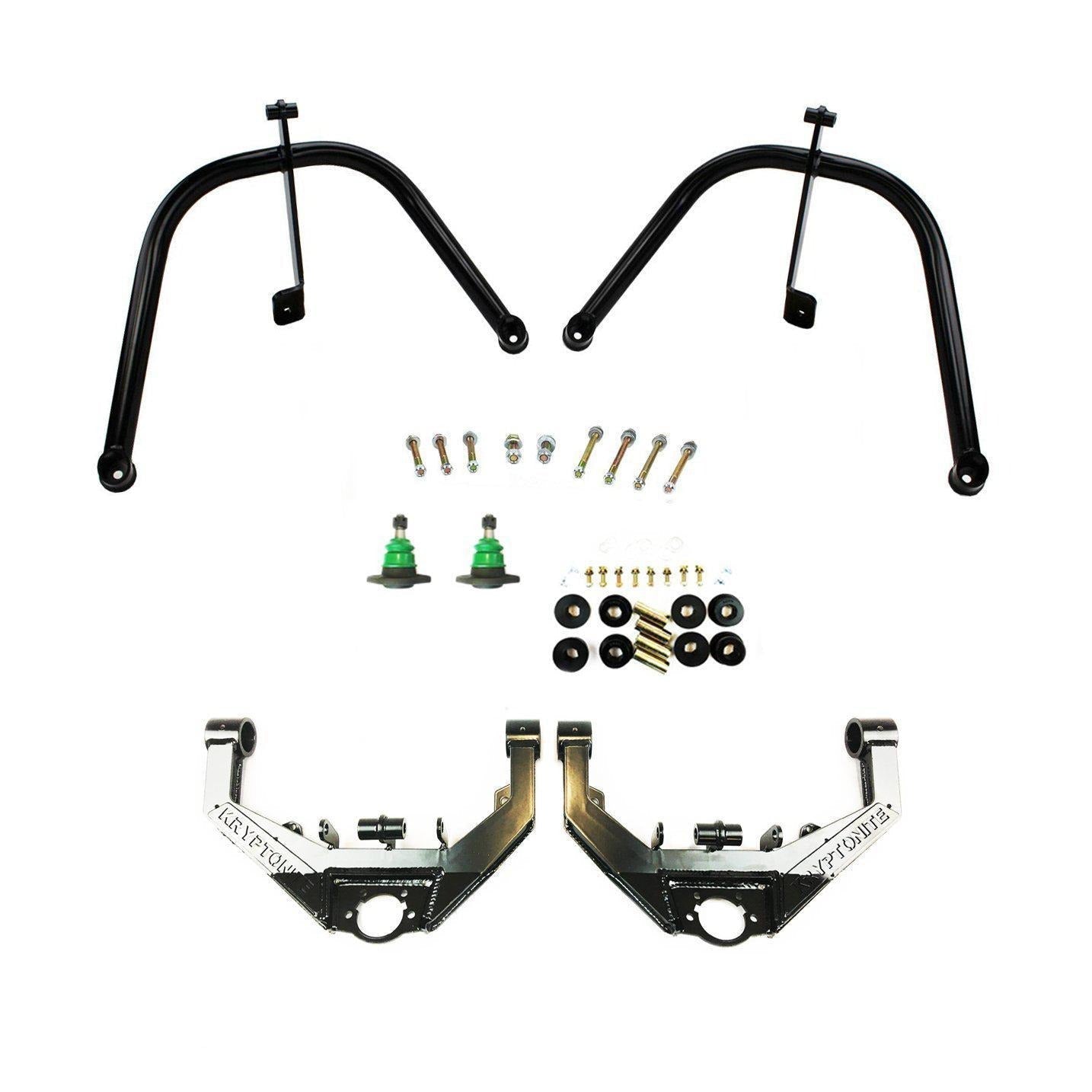 *Discontinued* 2001-2010 Duramax KRYPTONITE Dual Shock Hoop Package w/ Stage 2 Control Arms (10KRSHP)-Upper Control Arms-KRYPTONITE-Dirty Diesel Customs