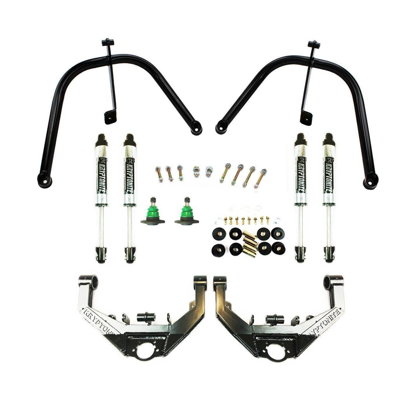 *Discontinued* 2001-2010 Duramax KRYPTONITE Dual Shock Hoop Package w/ Stage 2 Control Arms (10KRSHP)-Upper Control Arms-KRYPTONITE-Dirty Diesel Customs