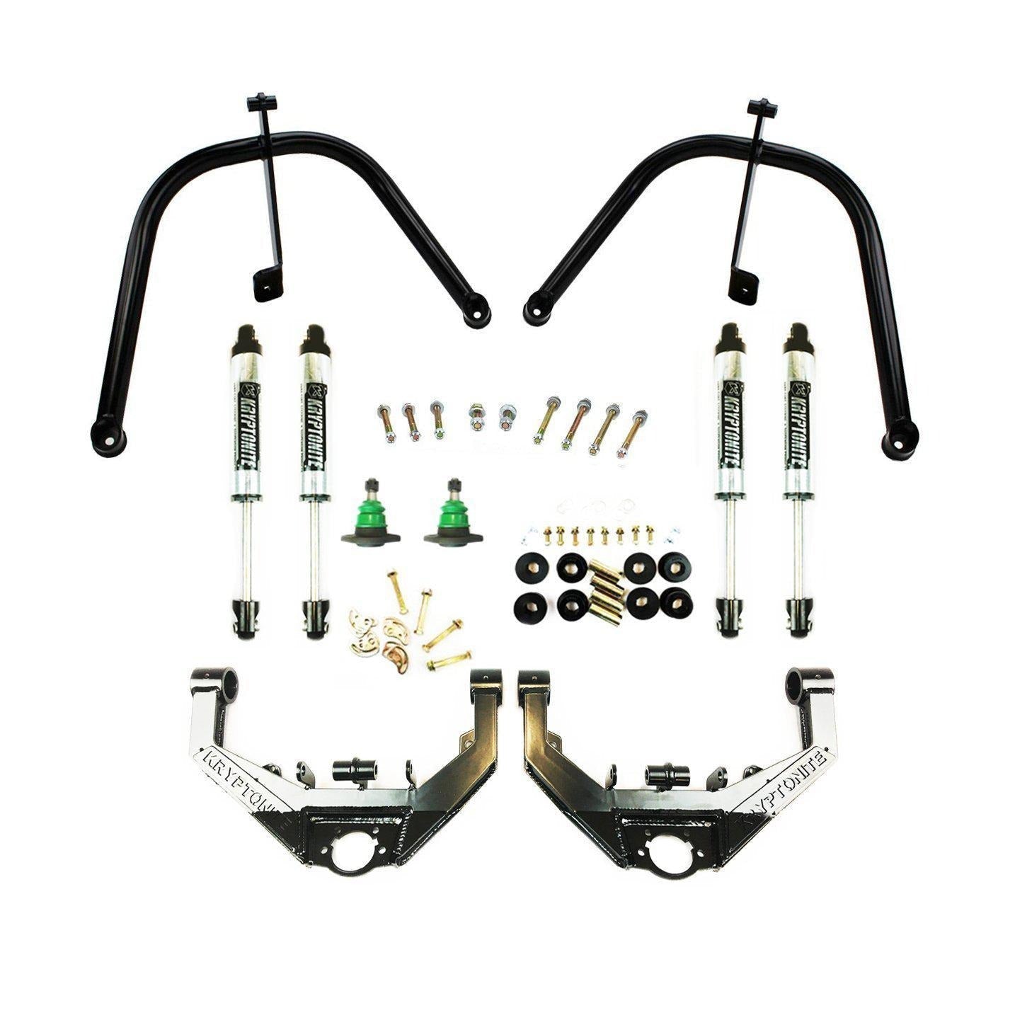 *Discontinued* 2001-2010 Duramax KRYPTONITE Dual Shock Hoop Package w/ Stage 2 Control Arms (10KRSHP)-Upper Control Arms-KRYPTONITE-Dirty Diesel Customs