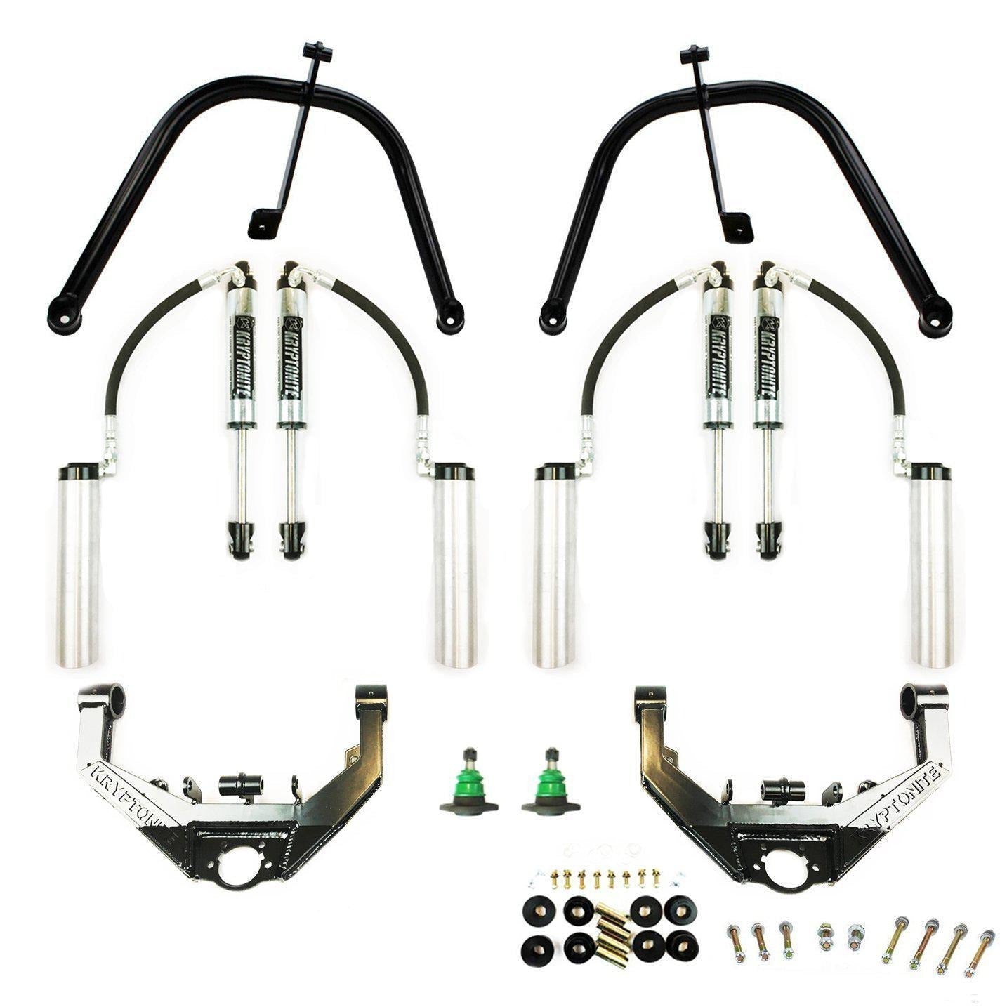 *Discontinued* 2001-2010 Duramax KRYPTONITE Dual Shock Hoop Package w/ Stage 2 Control Arms (10KRSHP)-Upper Control Arms-KRYPTONITE-Dirty Diesel Customs