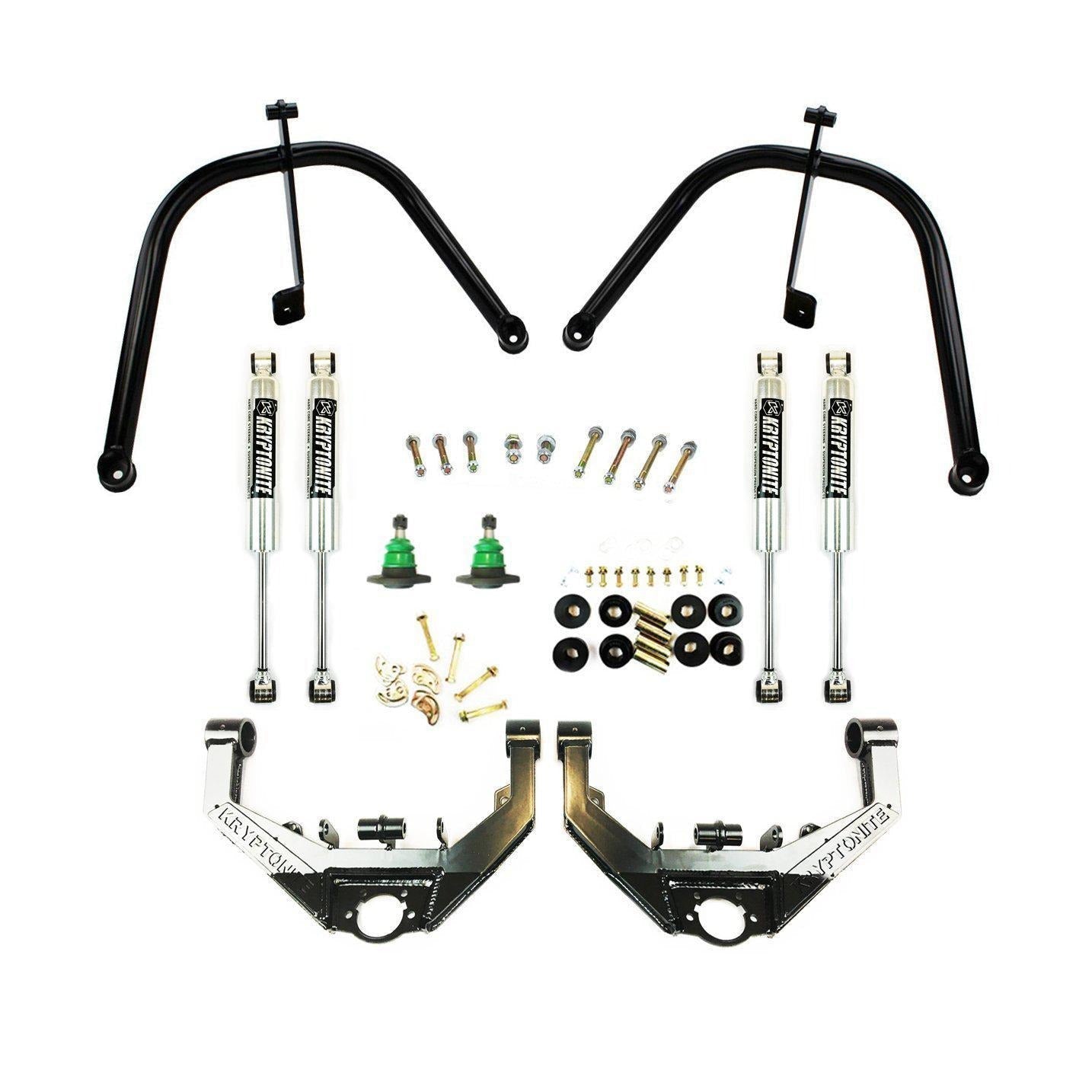 *Discontinued* 2001-2010 Duramax KRYPTONITE Dual Shock Hoop Package w/ Stage 2 Control Arms (10KRSHP)-Upper Control Arms-KRYPTONITE-Dirty Diesel Customs