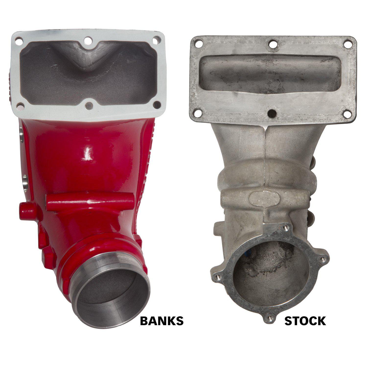 *Discontinued* 2007.5-2018 Cummins 3.5" Monster Ram Intake w/ Fuel Line (42788-pc)-Intake Elbows-Banks Power-42788-PC-Dirty Diesel Customs