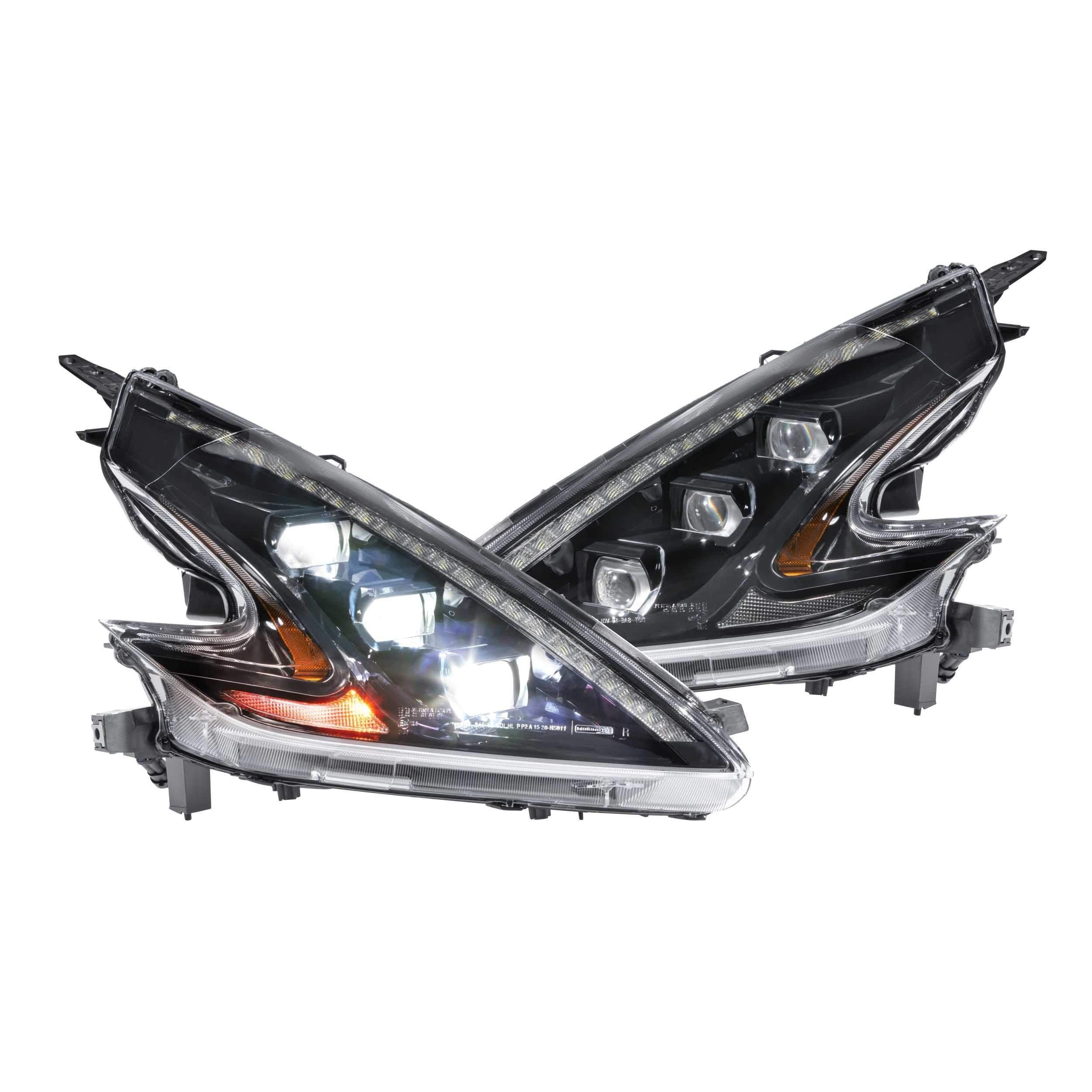 *Discontinued* 2009-2020 Nissan 370Z XB LED RHD Black Headlights (LF474-RHD)-Headlights-Morimoto-LF474-RHD-Dirty Diesel Customs