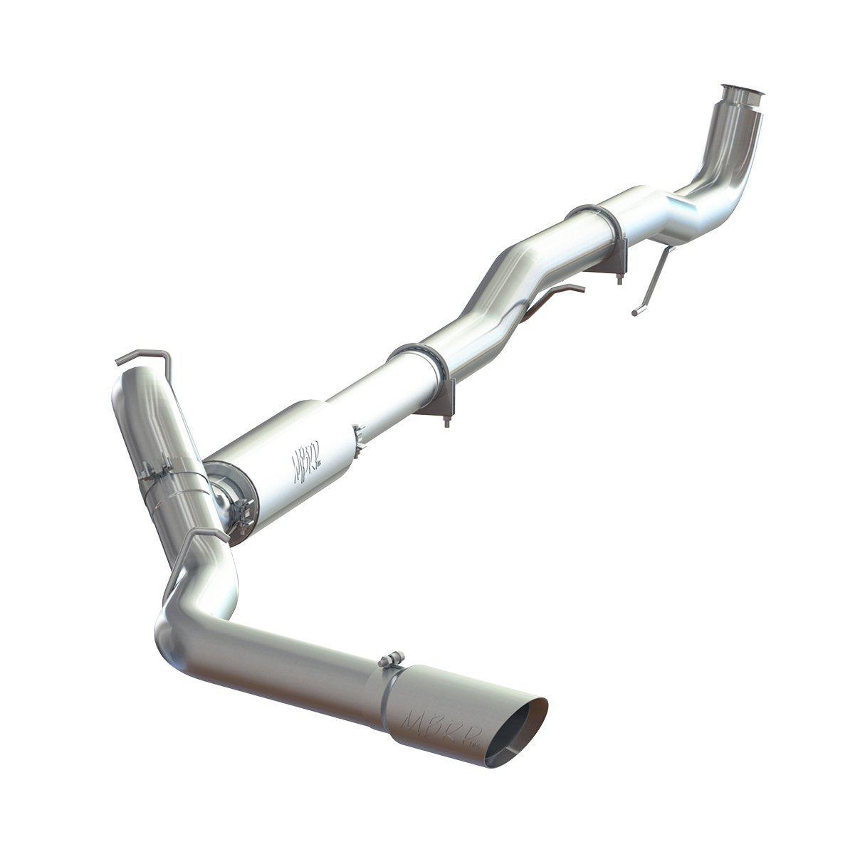 *Discontinued* 2011-2015 Duramax 4" SS Downpipe Back Exhaust w/ Muffler (C6044304)-Downpipe Back Exhaust System-P1 Performance Products-C6044304-Dirty Diesel Customs