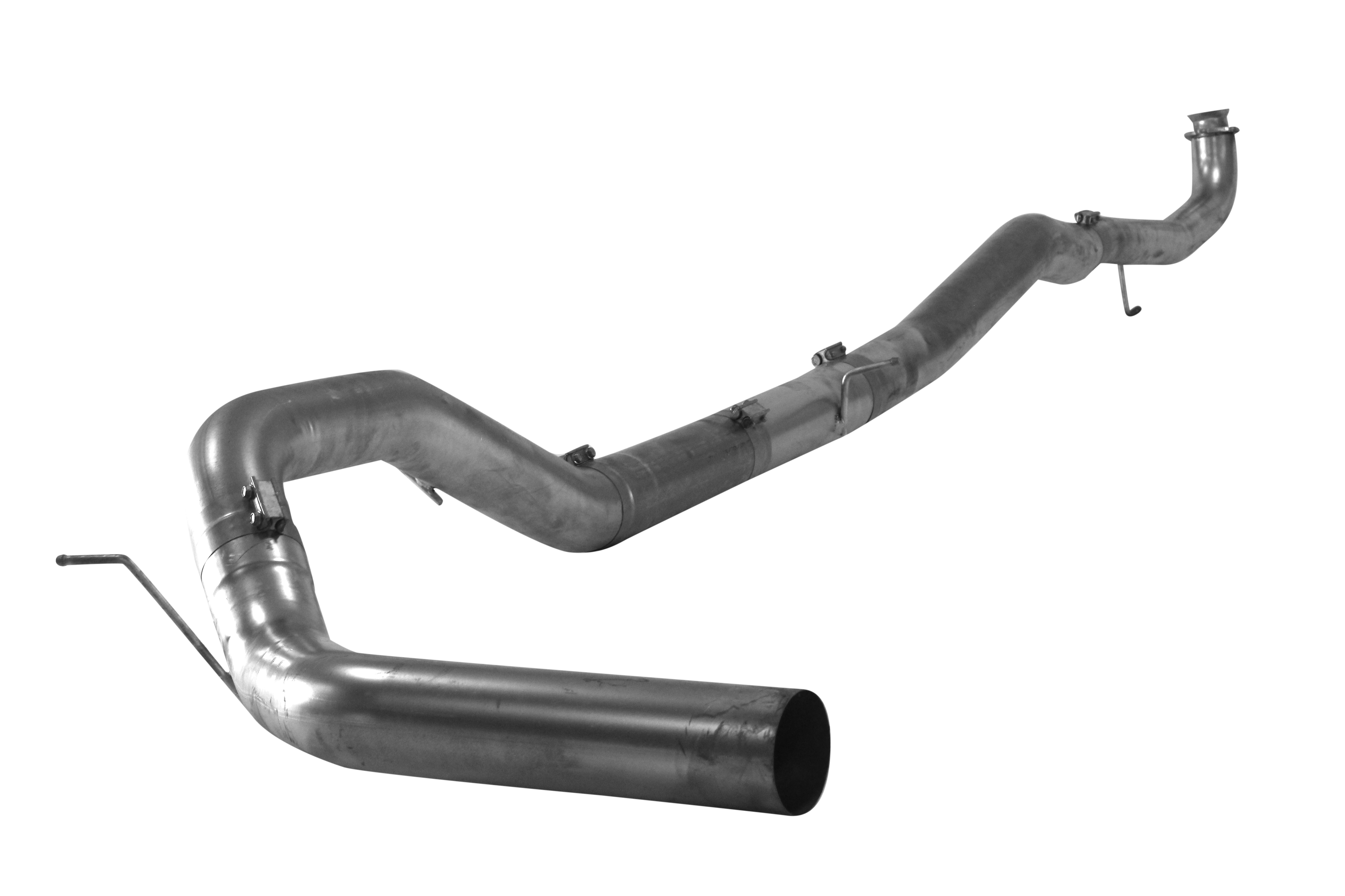 *Discontinued* 2017-2019 Duramax 5" C&C Downpipe Back Exhaust - No Muffler (FLO-687NM)-Downpipe Back Exhaust System-Flo-Pro-FLO-687NM-Dirty Diesel Customs