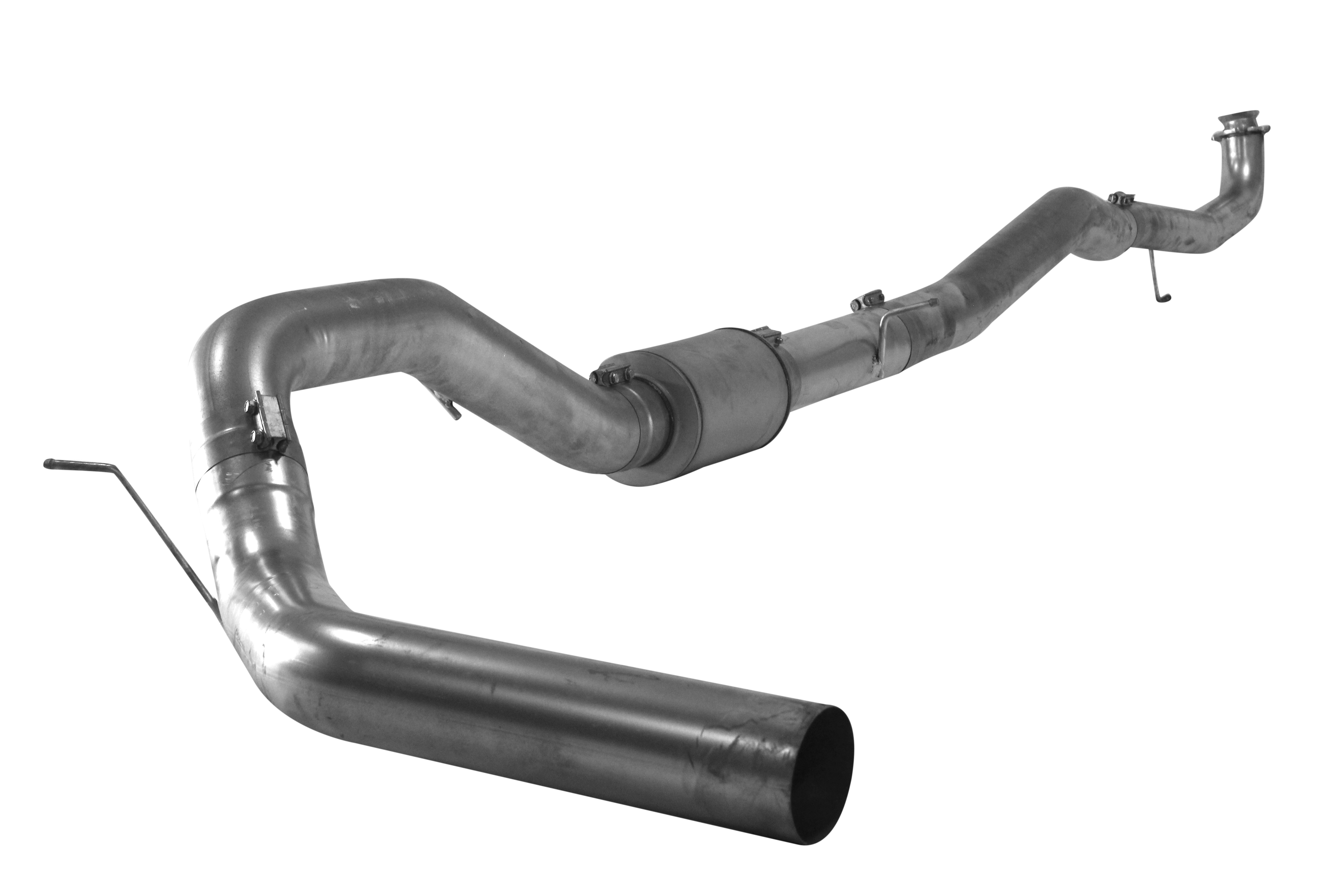 *Discontinued* 2017-2019 Duramax C&C 4" SS Downpipe Back Exhaust (FLO-SS887)-Downpipe Back Exhaust System-Flo-Pro-FLO-SS887-Dirty Diesel Customs