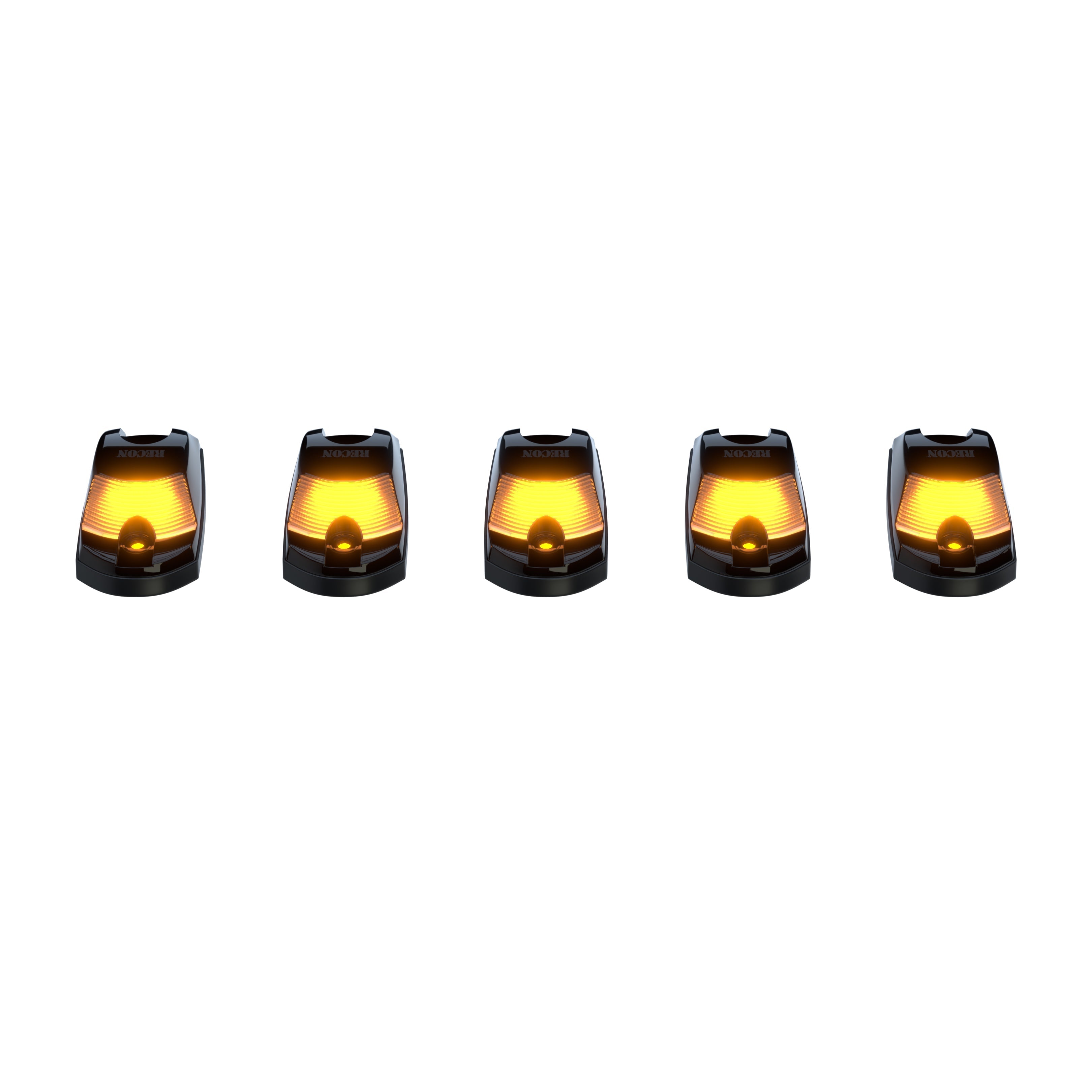 *Discontinued* 2017-2022 Powerstroke Amber LED w/ Smoked Lens Cab Lights Set (264343BK)-Cab Lights-RECON Lights-264343BK-Dirty Diesel Customs