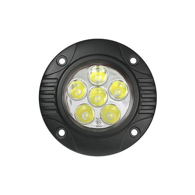 *Discontinued* 618R Round Flush Mount LED (10-2016x)-Work Lights-Speed Demon-Dirty Diesel Customs