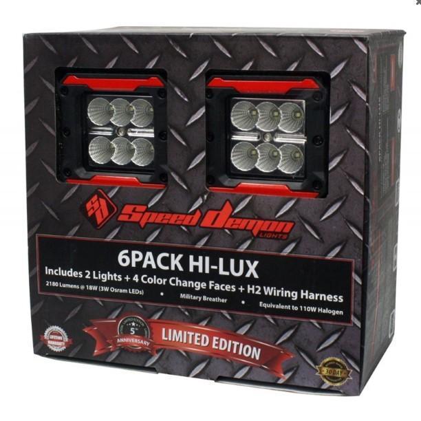 *Discontinued* 6Pack Hi-Lux LED Driving Lights (10-2014x)-Light Bar-Speed Demon-Dirty Diesel Customs