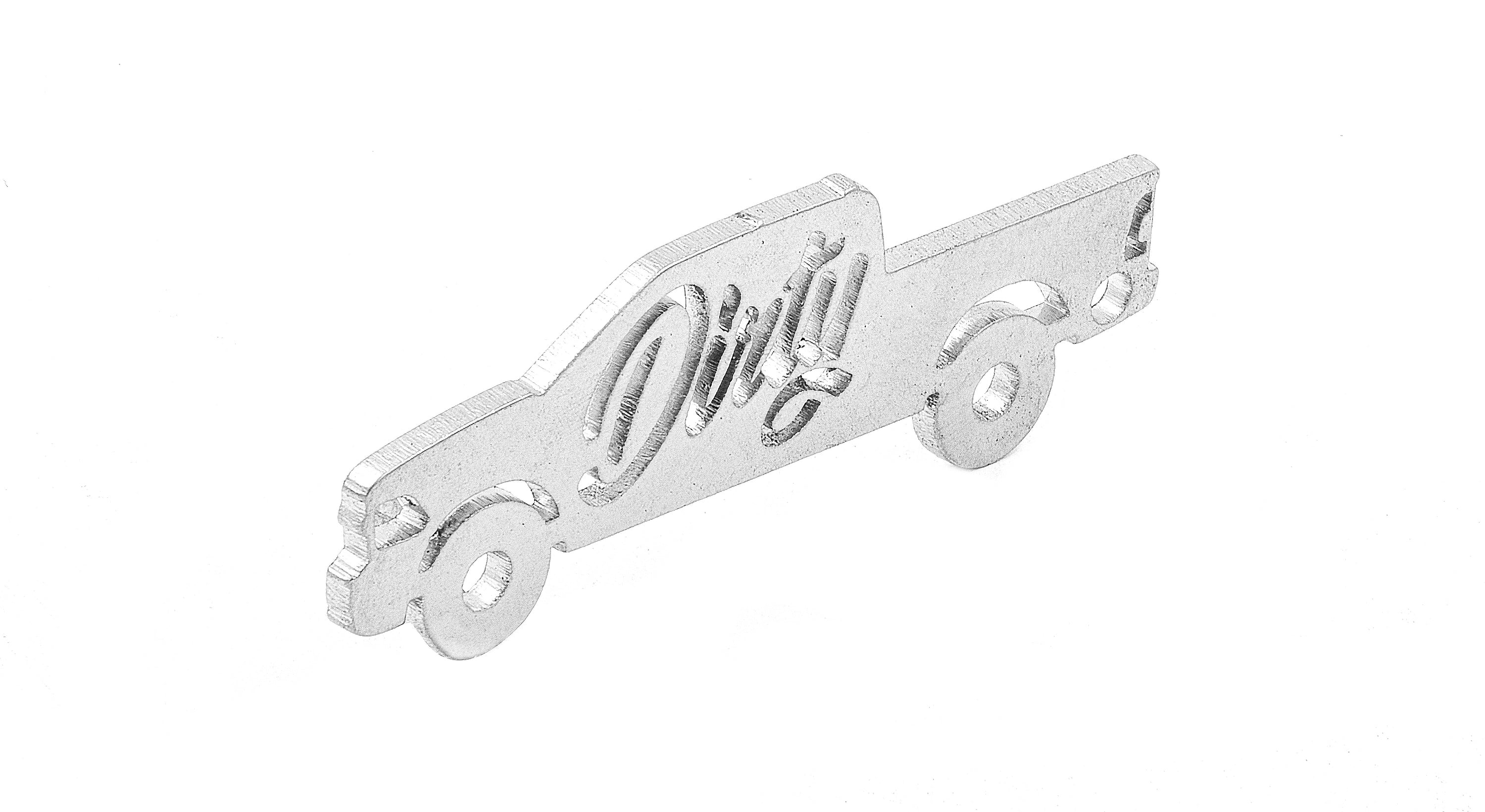 *Discontinued* Dirty Cummins Silhouette Keychain (DDC-KEY-0408)-Keychain-Dirty Diesel Customs-Dirty Diesel Customs