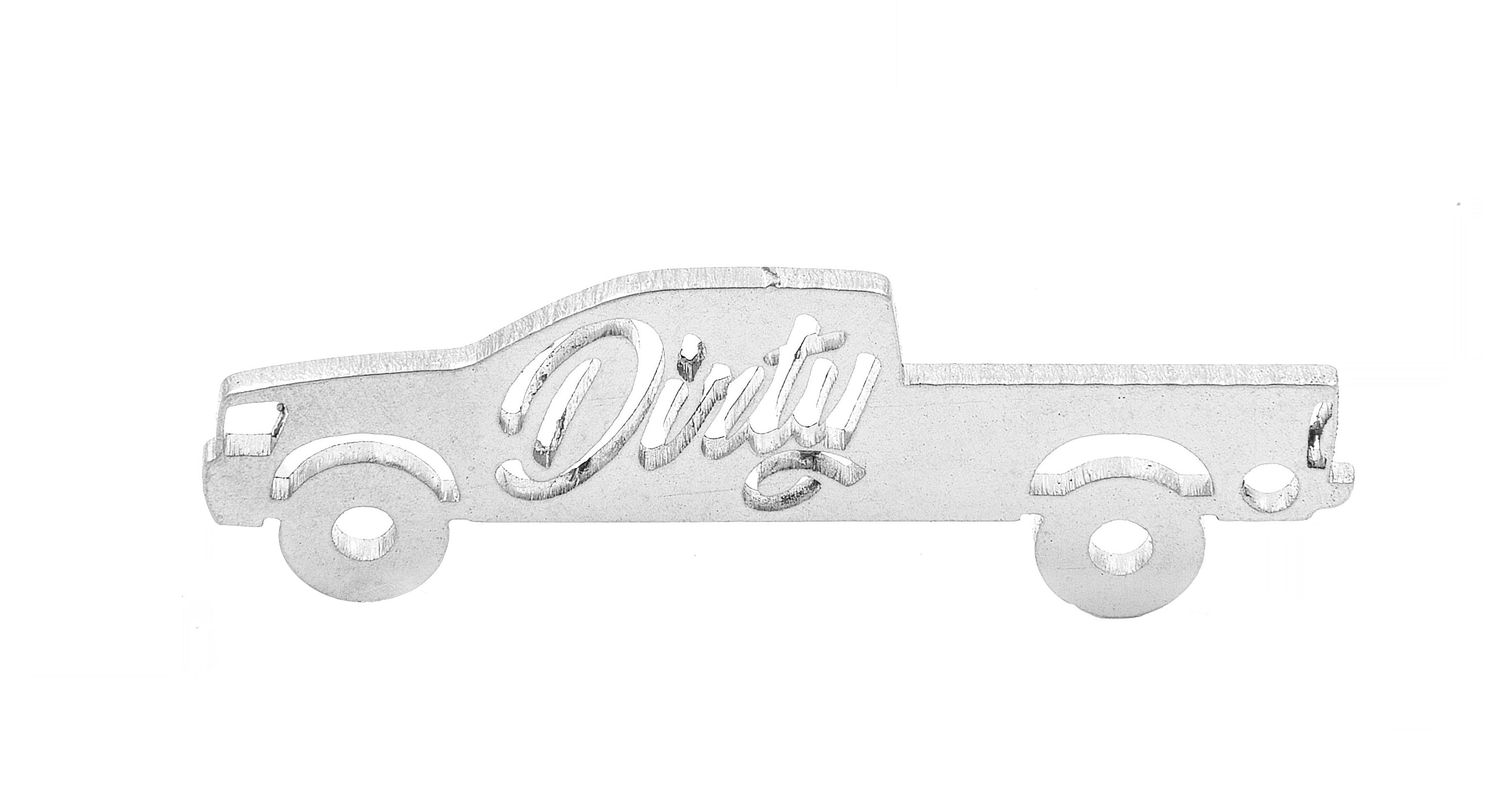 *Discontinued* Dirty Cummins Silhouette Keychain (DDC-KEY-0408)-Keychain-Dirty Diesel Customs-DDC-KEY-0410-Dirty Diesel Customs