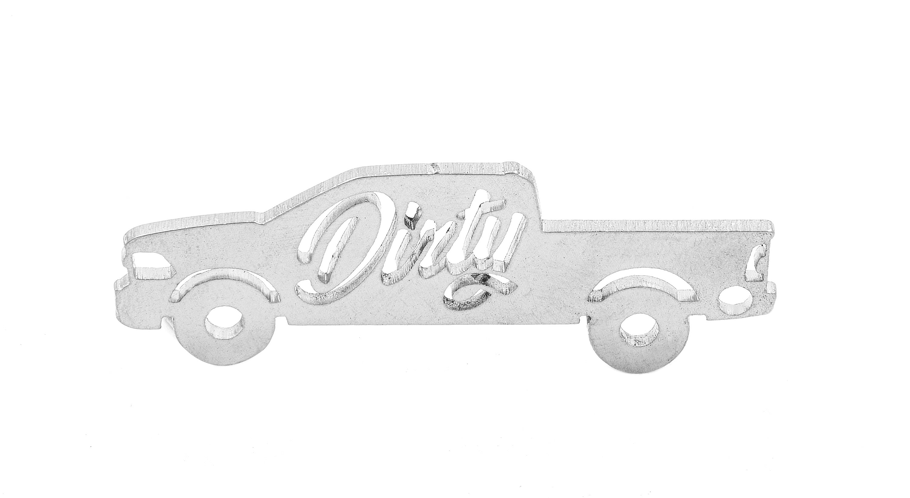 *Discontinued* Dirty Cummins Silhouette Keychain (DDC-KEY-0408)-Keychain-Dirty Diesel Customs-DDC-KEY-0411-Dirty Diesel Customs