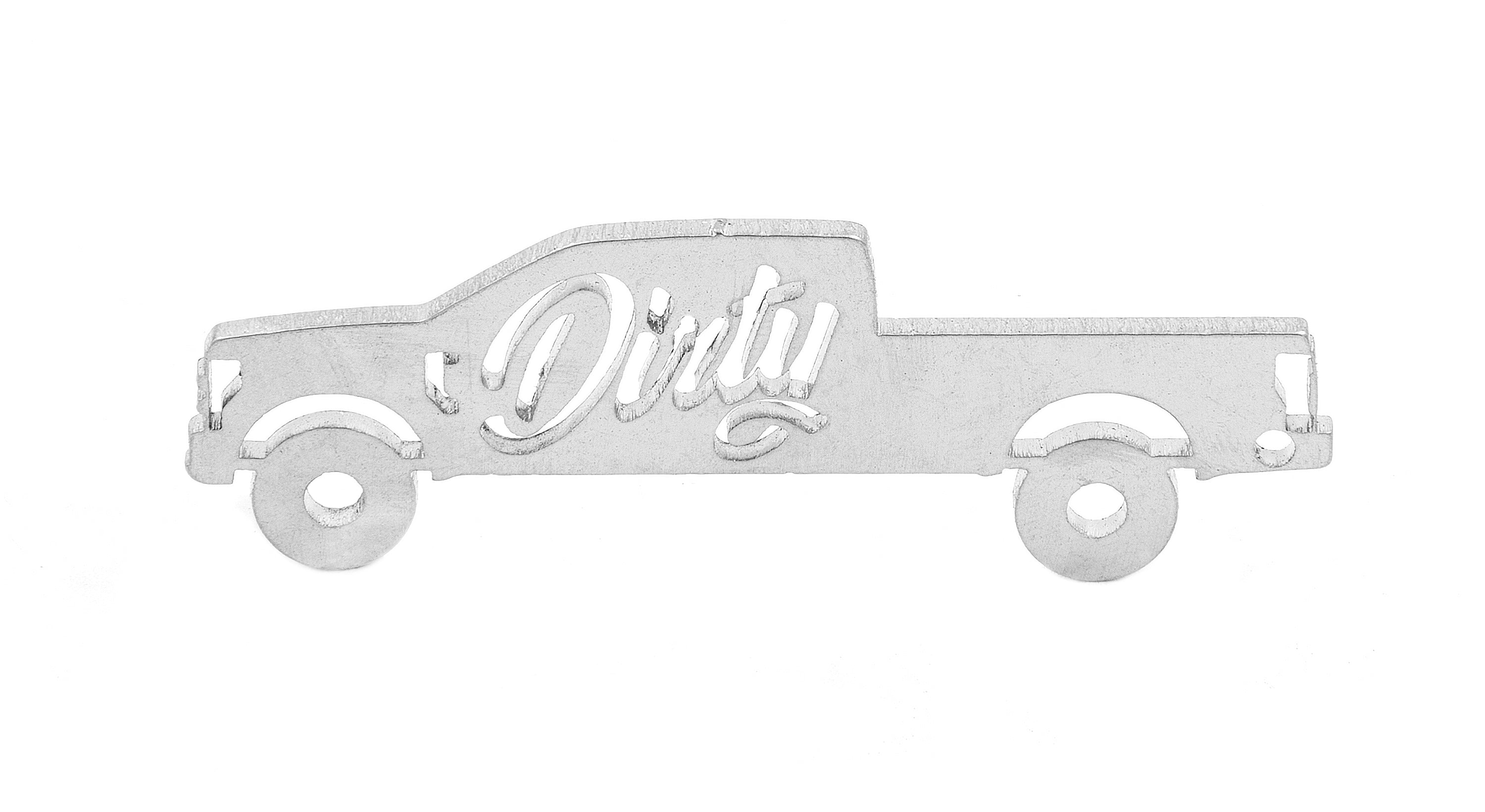 *Discontinued* Dirty Powerstroke Silhouette Keychain-Keychain-Dirty Diesel Customs-DDC-KEY-0418-Dirty Diesel Customs