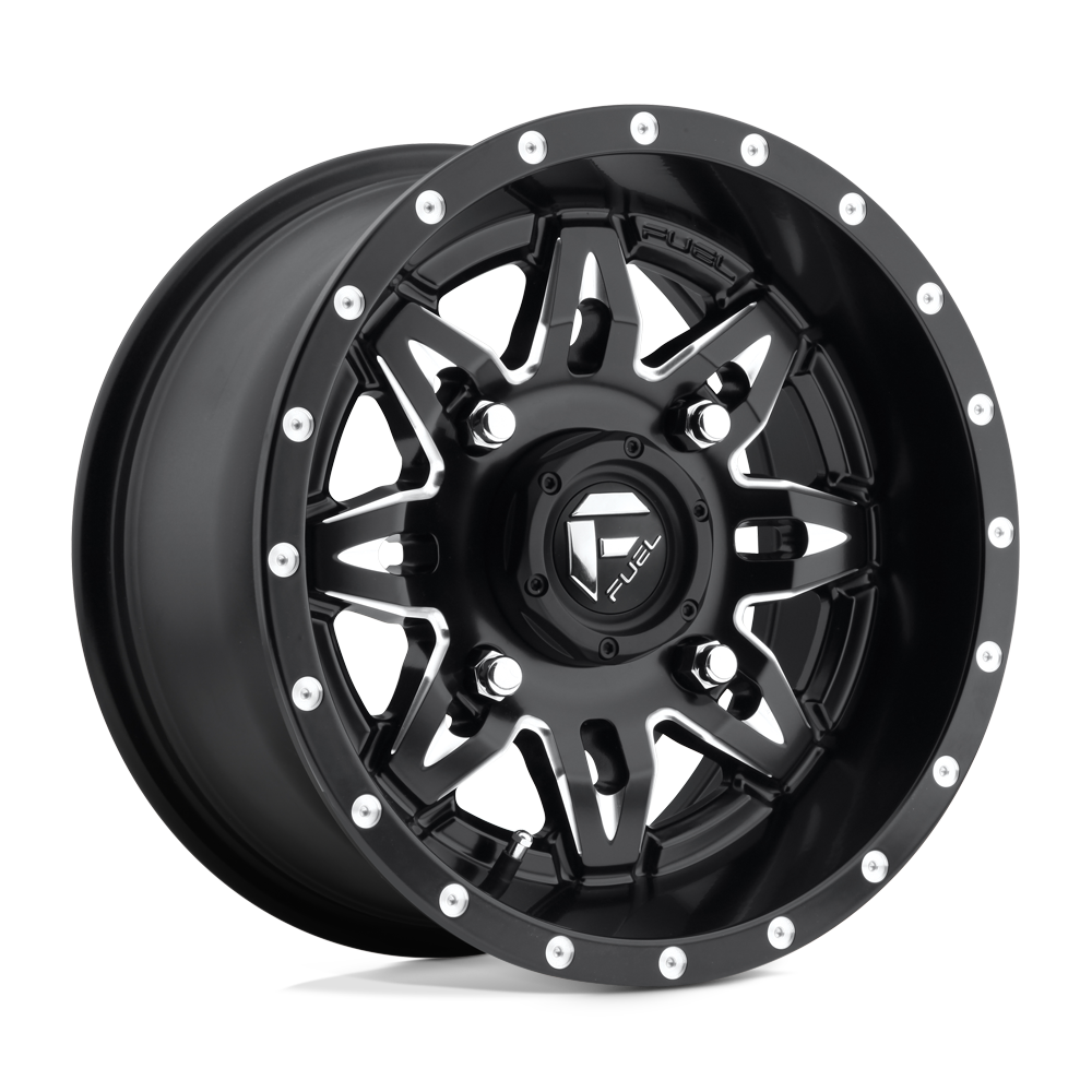 *Discontinued* Fuel UTV D567 LETHAL - Matte Black Milled-Wheels-Fuel-D5671470A544-Dirty Diesel Customs