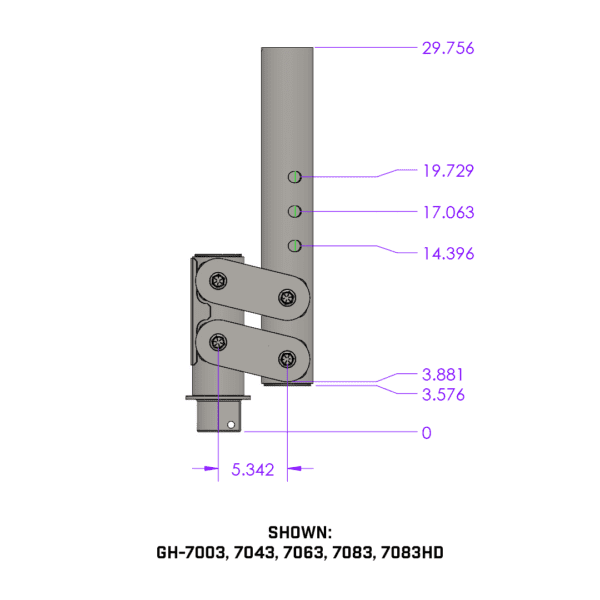 *Discontinued* Pegasus Torsion Flex 5" Extension Gooseneck Coupler (GH-7004)-Towing Accessories-Gen-Y Hitch-Dirty Diesel Customs