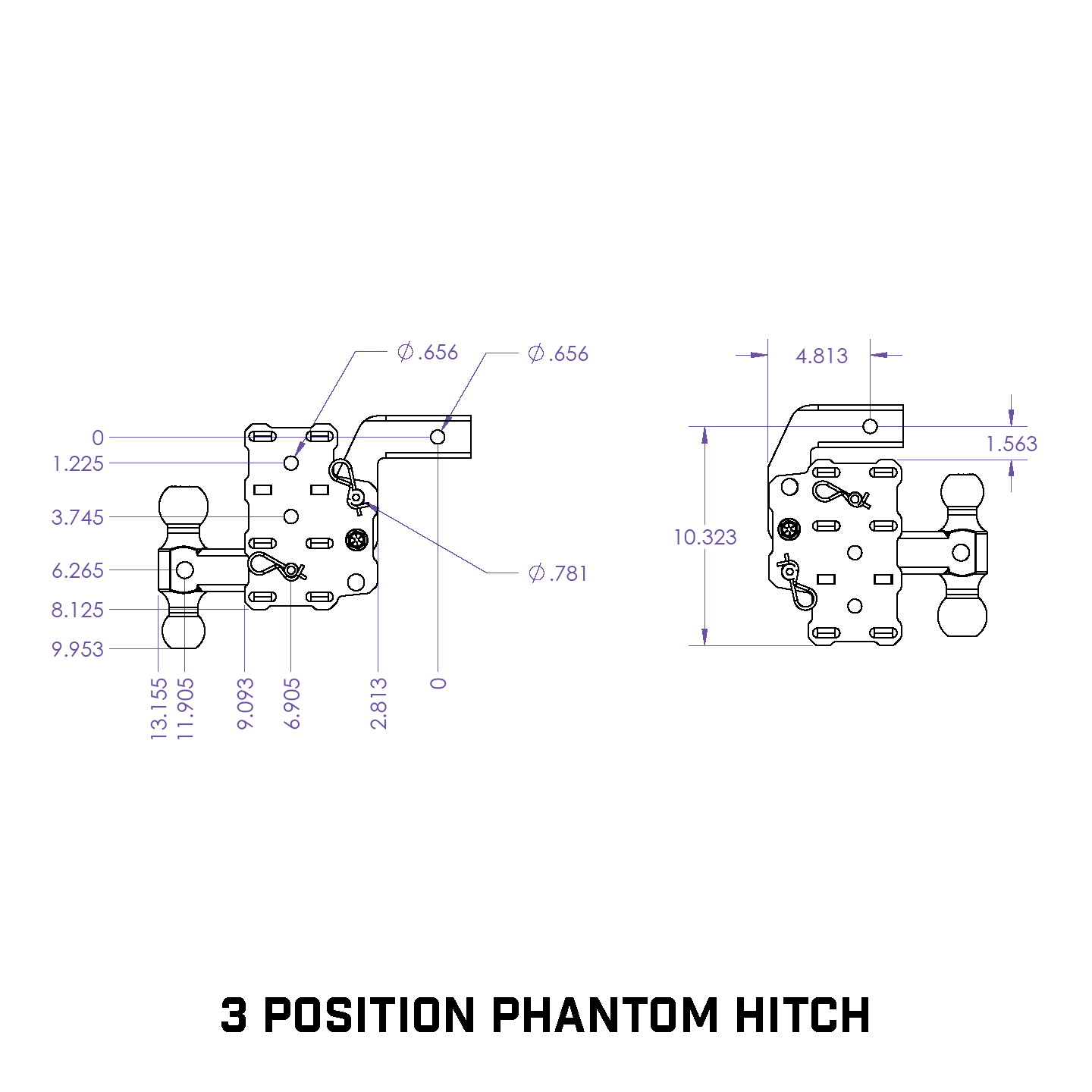 *Discontinued* Phantom 12k Drop Hitch (GH-15001)-Drop Hitch-Gen-Y Hitch-Dirty Diesel Customs