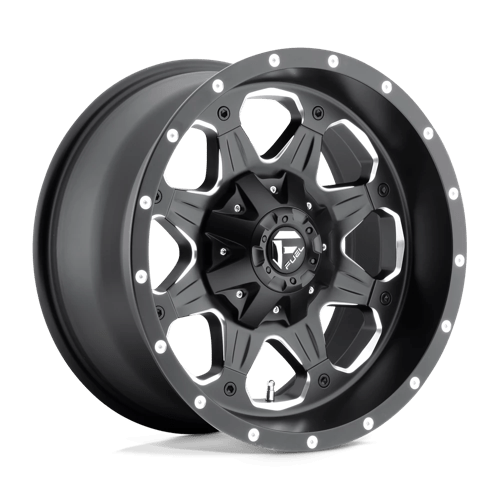 Fuel 1PC D534 BOOST - Matte Black Milled-Wheels-Fuel-Dirty Diesel Customs