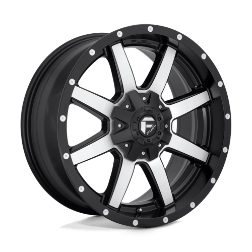 Fuel 1PC D537 MAVERICK - Matte Black Machined-Wheels-Fuel-Dirty Diesel Customs